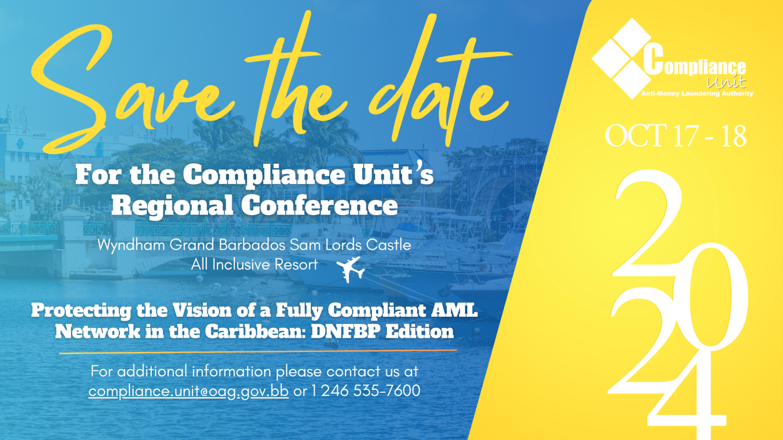Save The Date: For The Compliance Unit Regional Conference